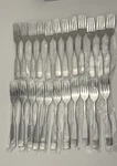 New 24PC Winco Winston Dinner Fork Heavyweight Stainless Steel Square End Vibro. Fixed Price $35.00.