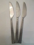 Set 3 Dinner Knives! Vintage Towle Supreme Cutlery Stainless TWS102 Patt. Lovely. Fixed Price $20.00.