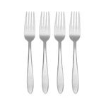 Oneida Mooncrest Dinner Forks, Set Of B336004A, Silver, 4,. Fixed Price $17.50.
