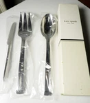 Lenox, Kate Spade Noel Stainless 3 Pc Serving Set, Spoon, Fork, Butter, New/box. Fixed Price $94.95.