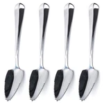 Grapefruit Spoons Set 4 Pieces 6.1 Inch Stainless Steel Half Serrated Citrus. Fixed Price $10.83.