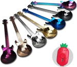 Guitar Dessert Coffee Teaspoons Set, Stainless Steel Colorful. Fixed Price $14.12.