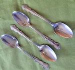 Ekco Eterna Stainless 4 Teaspoons Keepsake Pattern 6 1/8" #192885. Fixed Price $14.99.