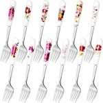 12PCS Dinner Forks,stainless Steel Floral Design Forks,flatware With Ce.... Fixed Price $28.36.
