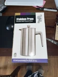 Service Ideas PDWSA800PS Double Wall Coffee Press Stainless Steel Polished 27OZ. Fixed Price $45.00.