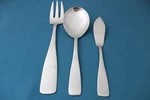 Bogelund Jensen Centa / BGJ1 Serving (3PC Set) Casserole Fork Satin Denmark. Fixed Price $92.43.