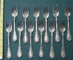 1897 Berkshire 12 Individual Salad Forks 1847 Rogers Bro A1 Mono. Fixed Price $248.00.