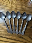 6 Lifetime Lcu 88 Floral Round Tip Soup Spoon 3/4 Stainless Steel Flatware. Fixed Price $14.99.