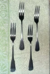Oneida Stainless Minute Man Colonial Boston 3 Tine Satin Dinner Forks Set Of 4. Fixed Price $24.99.