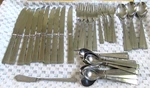 48 Pc Stanley Rogers Co RG95 Bead Swiss Flatware. Fixed Price $55.00.