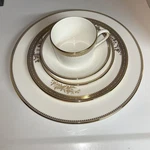 Wedgwood Vera Wang Lace Gold 5PC Set. New In Box. Fixed Price $225.00.