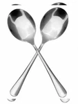 Cornucopia Brands SYNCHKG090785 Large Serving - Silver (2 Spoons). Fixed Price $35.00.