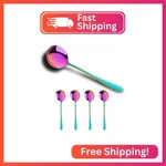 Buyer Star Round Stainless Steel Bouillon Soup Spoons, La. Fixed Price $12.82.