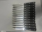 Walco WL980527 Steak Knife Set Of 1/4 In Black PK12 6ARY2. Fixed Price $29.15.