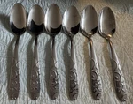 Set Of 6 Oneida Silver Bohemian Place Oval Soup Spoon 7 1/8. Fixed Price $41.99.