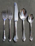Oneida Stainless Flatware - Kenwood 5PC Place Setting New. Fixed Price $47.99.
