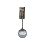 Tablecraft Wok Skimmer Strainer Slotted Spoon Stainless Steel Bamboo Handle 16". Fixed Price $8.95.