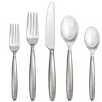 Skandia Tidal Frosted 5 Piece Place Setting By Hampton Forge New Box. Fixed Price $19.97.