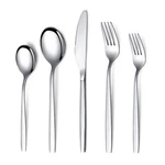 Berglander Flatware 20 Pieces, Stainless Steel Set, Silverware S.... Fixed Price $30.34.