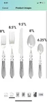 Vietri Aladdin Brilliant Gray Flatware Stainless 5 Pc Place Setting New. Fixed Price $75.00.