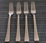 Gorham Column Frosted Stainless Flatware 18/10 Set Of 4 Dinner Forks (china). Fixed Price $25.00.