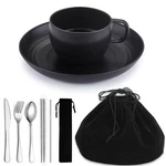 Camping Essentials Set, Homquen Plates And Bowls Coffee Mug, Tra.... Fixed Price $19.99.