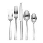 Reed & Barton Stainless Flatware - East End Satin 5PC Place Setting New. Fixed Price $35.97.