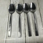 Oxford Hall OXH3 Stainless 4 Oval Soup Spoons Rose Burnished Japan Flatware B67G. Fixed Price $14.24.