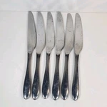 Heritage Mint Reflections Stainless Steel Dinner Knives Lot Of 6. Fixed Price $16.99.