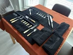 Vietri Arianna Brilliant Ivory 5-PIECE Place Setting, 18/10 Stainless Steel F.... Fixed Price $125.00.