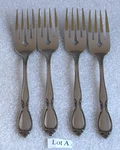 4 Oneida Chatelaine Salad Forks Community Stainless. Fixed Price $25.00.