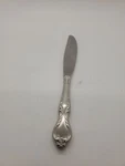 Lyon Stainless Flatware - Queens Fancy Dinner Knife Silver Tone. Fixed Price $13.99.