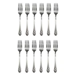 Mikasa Sweet Pea 18/8 Stainless Steel Dinner Fork (set Of Twelve). Fixed Price $179.99.