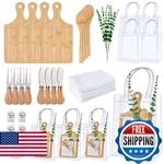 Baby Shower Prizes Game Winners Bamboo Cheese Board Spoon Fork Butter Spread. Fixed Price $69.40.