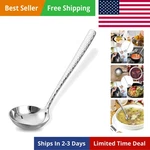 7.3" Hammered Gravy Ladle, 304 Stainless Steel Soup Spoon, Cooking. Fixed Price $13.38.