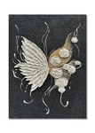 Epicler Art Hand Painted White Butterfly Flower Painting Modern.... Fixed Price $207.79.