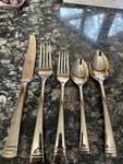 Lenox Federal Platinum Glossy Flatware 5PC. Setting (service For One) Vietnam. Fixed Price $40.00.