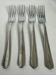 Tramontina Nsf 1020 Dinner Fork Outlined Stainless Steel Flatware Brazil Set 4. Fixed Price $24.00.