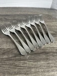 Knork Original Stainless Satin Matte 7" Salad Fork Thick Handle Lot Of 8. Fixed Price $24.95.