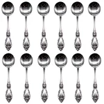 Oneida Louisiana 18/8 Stainless Steel Round Bouillon Spoon (set Of Twelve). Fixed Price $129.99.