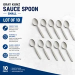 10X Jb Prince Gray Kunz Sauce Spoon Small Chef Plating Tasting Stainless. Fixed Price $129.99.