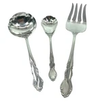 Oneida Dover Heirloom Stainless Hostess Set Of 3 Fork Gravy Ladle Sugar Spoon. Fixed Price $19.90.