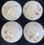 Royal Court Japan Fine China Pink Carnation - 4 Soup / Salad Bowl 7. Fixed Price $15.99.