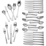 Lenox Silverware Set For 12, Portola 65-PIECE Flatware 10.05 Lb, Metallic. Fixed Price $248.99.
