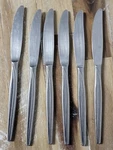Koba KBA2 Stainless Japan Flatware 6 Dinner Knives Minimalist Design. Fixed Price $20.79.