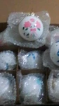 Sumind 12 Pc 2.36" Pink White Green Floral Holiday Hanging Ornaments Round. Fixed Price $6.61.