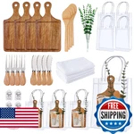 Baby Shower Game Prizes: Bamboo Cheese Board Set W/ Utensils, Towel & Decor. Fixed Price $75.99.