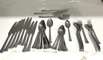 Pfaltzgraff Everyday Sapphire Bay 18/0 Stainless Steel 42 Piece Flatware Set. Fixed Price $38.00.