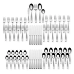 Mikasa Satin Loft 18/10 Stainless Steel 65PC. Flatware Set (service For Twelve). Fixed Price $199.94.