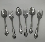 Epic Regal Rose Custom Stainless EPS16 Silverware Flatware 3 Forks Spoons. Fixed Price $29.99.